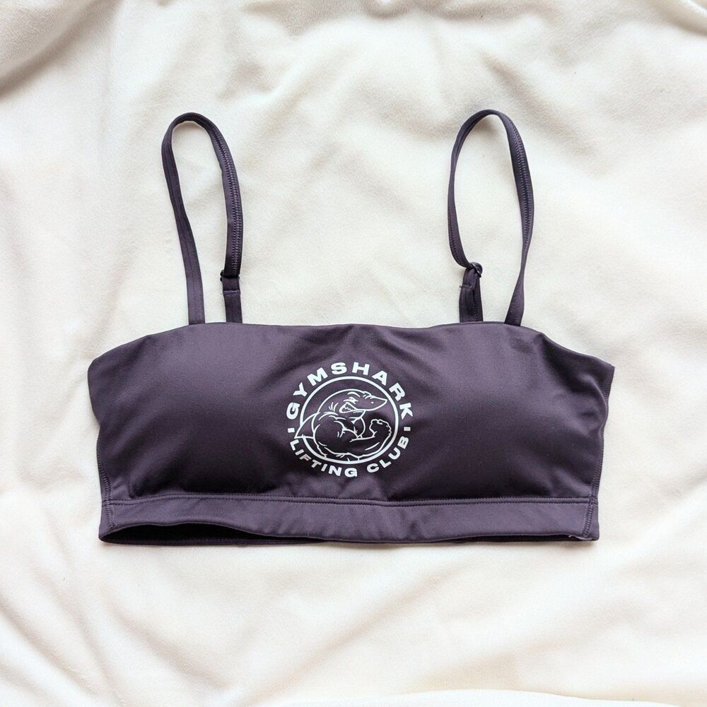 Gymshark Legacy Bandeau Sports Bra S Purple New